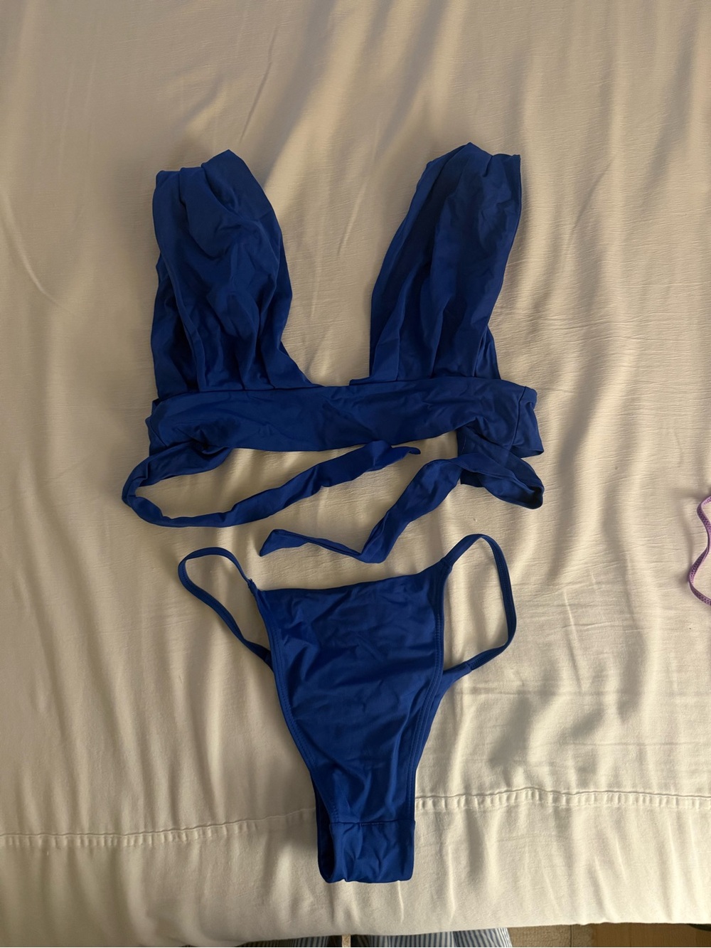 Electric Blue Two-Piece Bikini Set